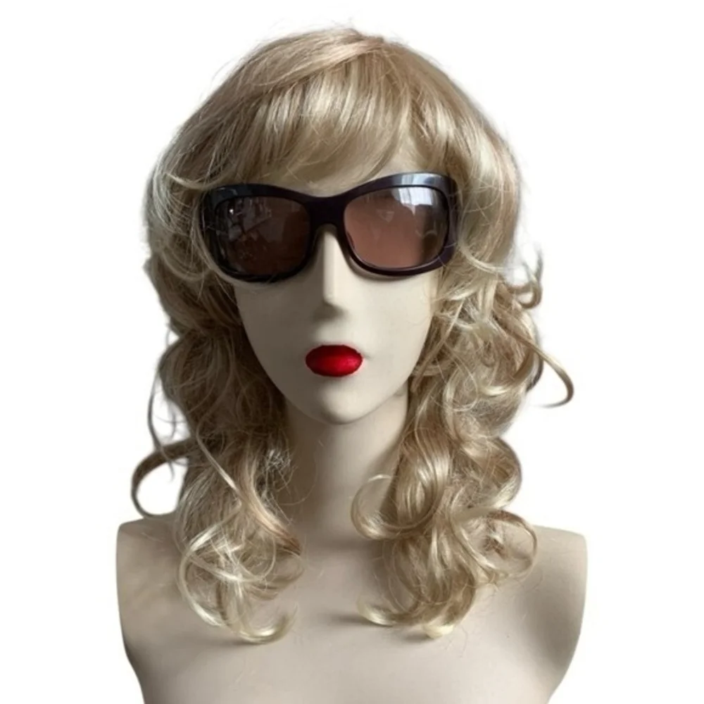 Giselle Long Curly Blonde Wig 14/88A Cosplay Party Costume Adult Japan NWT